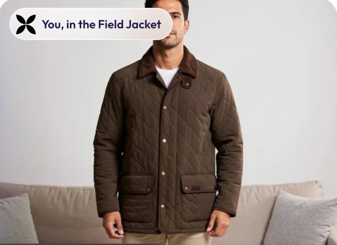 Shopper wearing the product